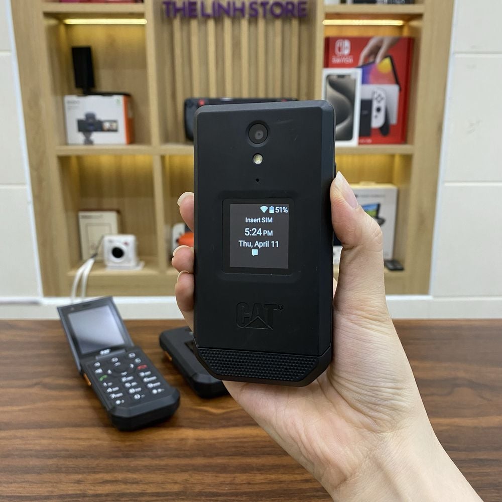 Điện thoại CAT S22 Flip chống nước chống va đập chuẩn quân đội - Android 11 màn 2.8 inch cảm ứng