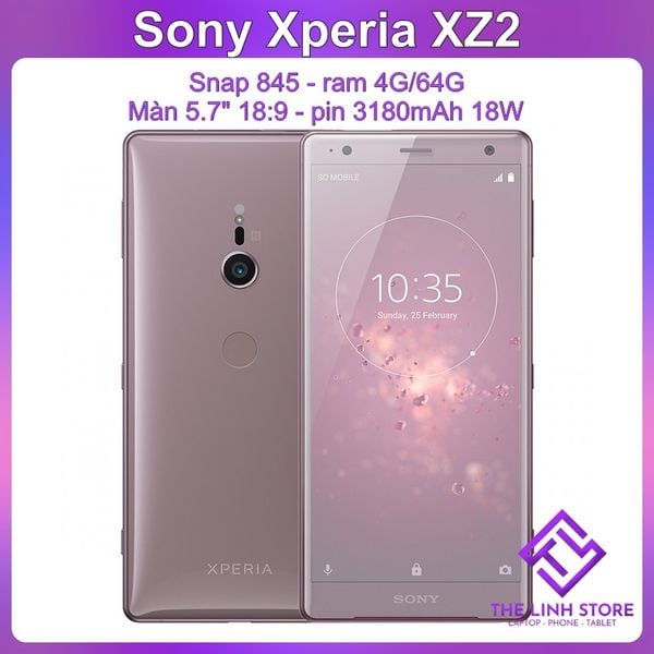 Điện thoại Sony Xperia XZ2 có bản 2 Sim Quốc tế - Snapdragon 845 Ram 4G 64G