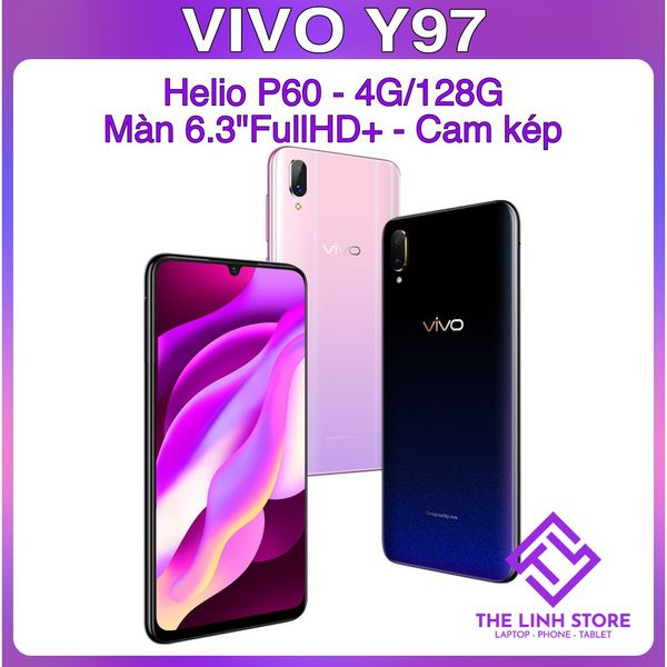 Điện thoại VIVO Y97 bộ nhớ 128G màn giọt nước - Helio P60
