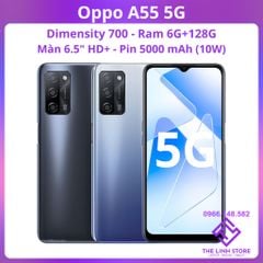 Điện thoại Oppo A55 5G chip Dimensity 700 - Màn 6.5 inch Ram 6G 128G