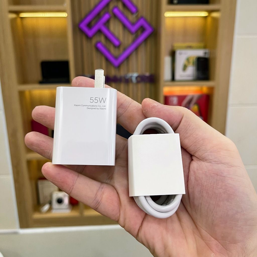 Bộ sạc nhanh Xiaomi 55W GAN zin chính hãng - (Xiaomi Mi 11, Mi 10, Redmi K30 Pro, K30 5G)