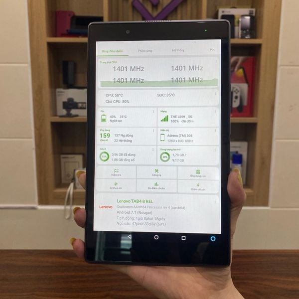 Máy tính bảng Lenovo Tab inch 8X04F Có tiếng Việt CH