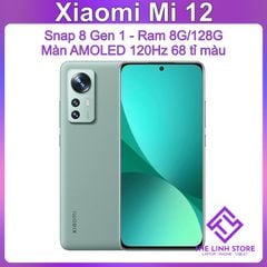 Điện thoại Xiaomi Mi 12 màn AMOLED 120Hz - Snap 8 Gen 1