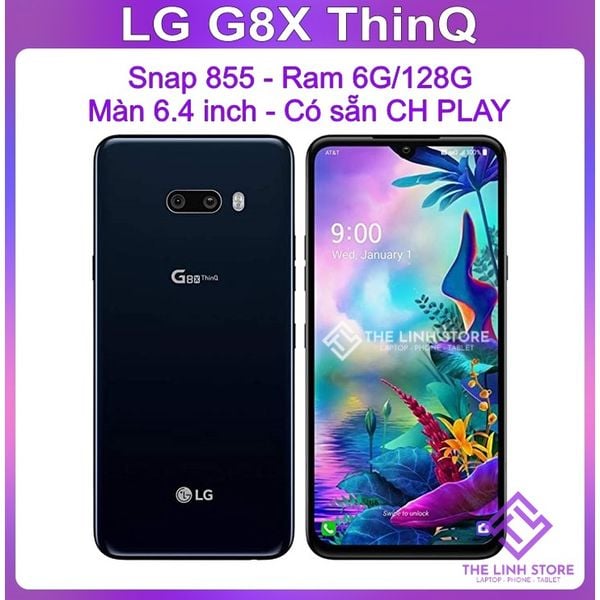 Điện thoại LG G8X ThinQ ram 6G 128G - Snap 855 Màn 6.4 inch