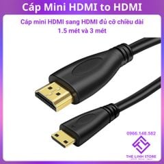 Dây cáp Mini HDMI sang HDMI hỗ trợ 1080p dài 3 mét