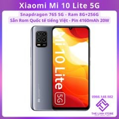 Điện thoại Xiaomi Mi 10 Lite 5G Rom Quốc tế tiếng Việt - Snapdragon 765 5G ram 6G 128G