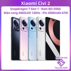 Điện thoại Xiaomi Civi 2 màn cong AMOLED 120Hz - Snapdragon 7 Gen 1