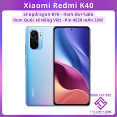 Điện thoại Xiaomi Redmi K40 5G ram 8G 128G - Snap 870 màn Amoled 6.67 inch