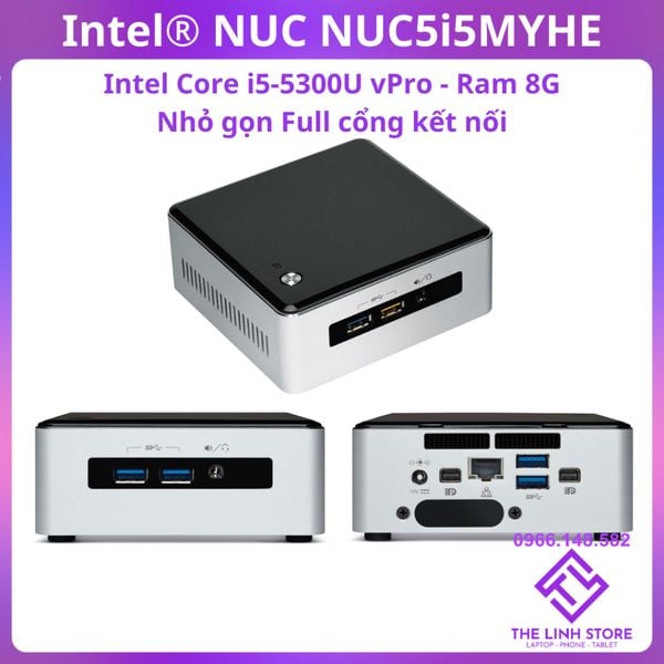 Máy tính Mini PC Intel NUC 5 NUC5i5MYHE - Core i5 5300U Ram 8G