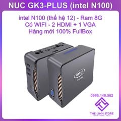 Máy tính Mini PC Intel NUC GK3 Plus mới FullBox - intel N100 thế hệ 12 ram 16G 512G