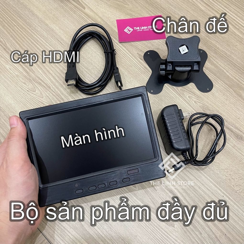 Màn hình rời 7 inch IPS có chân đế - hỗ trợ AV VGA HDMI