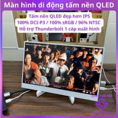 Màn hình di động tấm nền QLED xuất hình Type-C 100%sRGB 100%DCI-P3 96%NTSC