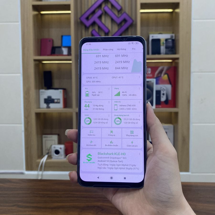 Điện thoại Xiaomi Black Shark 3 màn AMOLED 90Hz - Snapdragon 865 ram 12G 256G