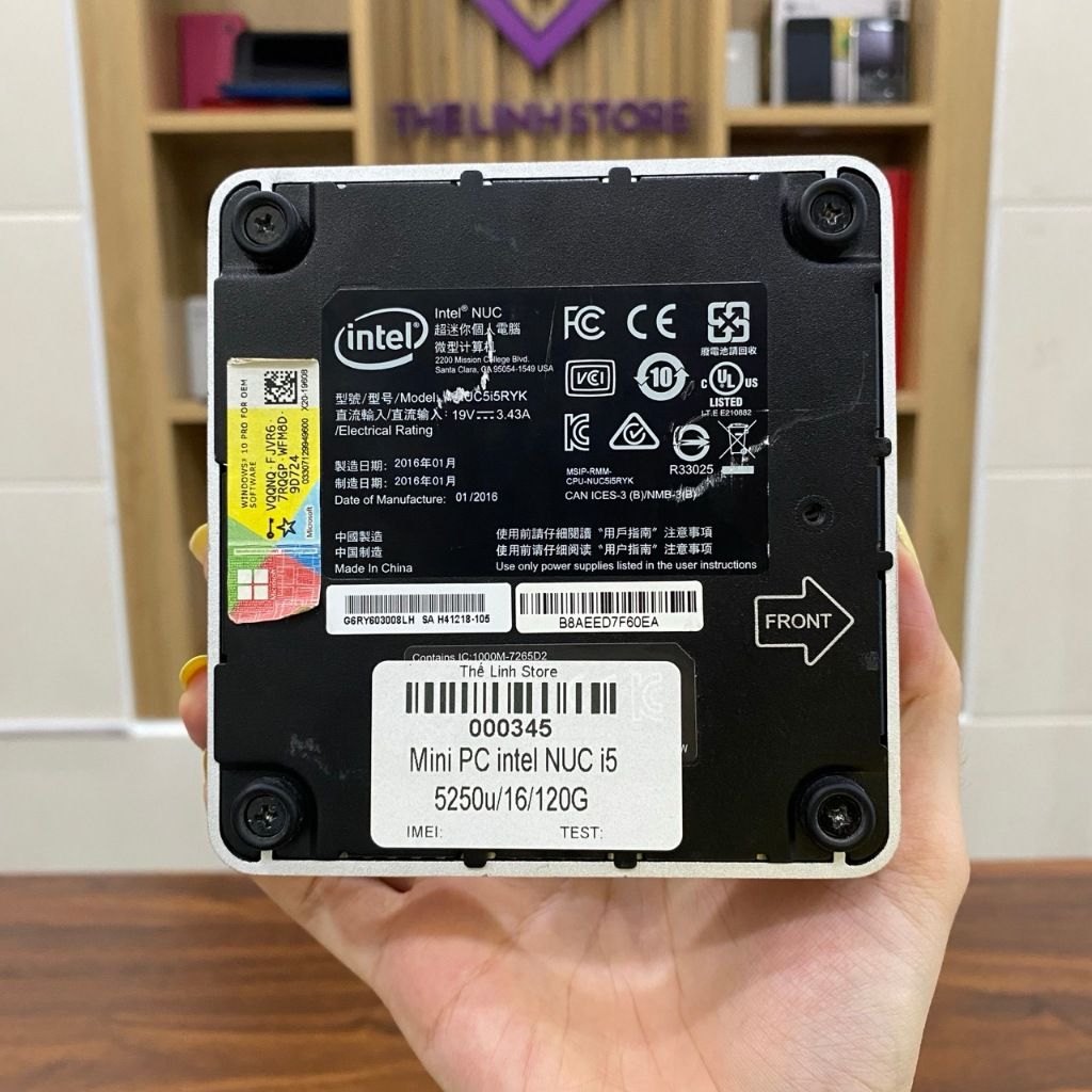Máy tính Mini PC Intel NUC NUC5i5RYK - Core i5 5250u Ram 16G 128G SSD