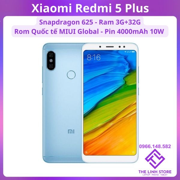 Điện thoại Xiaomi Redmi 5 Plus Rom quốc tế tiếng Việt - Màn 5.99 inch tỷ lệ 18:9