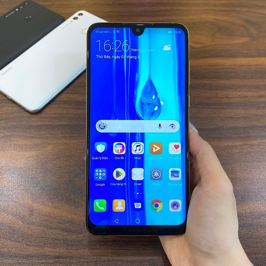 Điện thoại Huawei Enjoy Max lưng da Màn to 7.12 inch - Snapdragon 660 bộ nhớ 128G