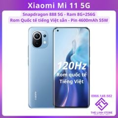 Điện thoại Xiaomi Mi 11 5G sẵn Rom Quốc tế - Snapdragon 888 ram 8G 256G