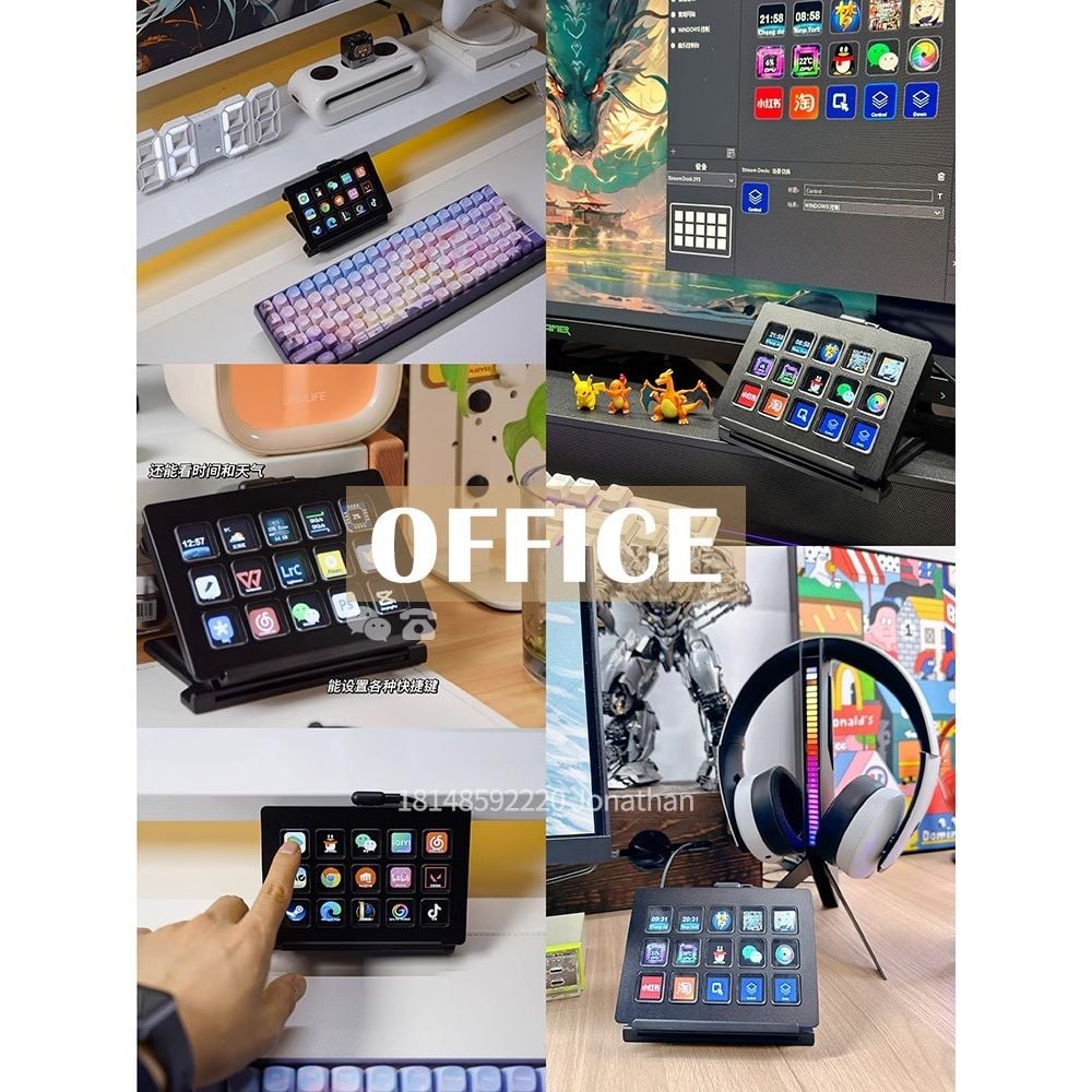 Thiết bị Stream MiraBox StreamDeck với 15 phím tùy biến