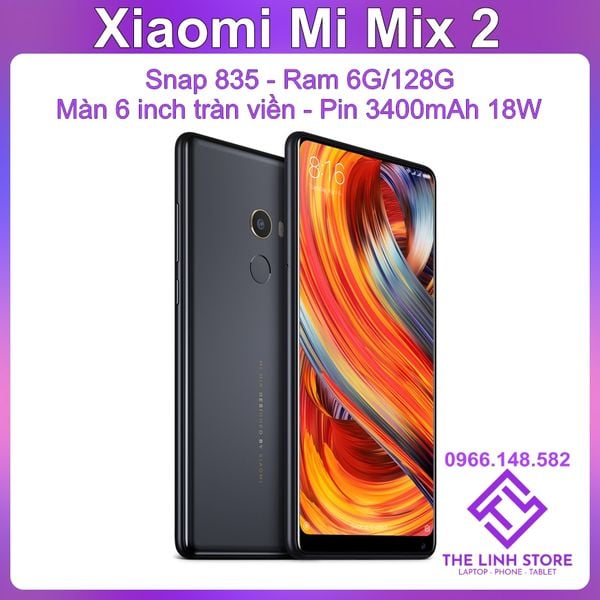 Điện thoại Xiaomi Mi Mix 2 Rom quốc tế Màn tràn viền - Snap 835 Ram 6G 128G