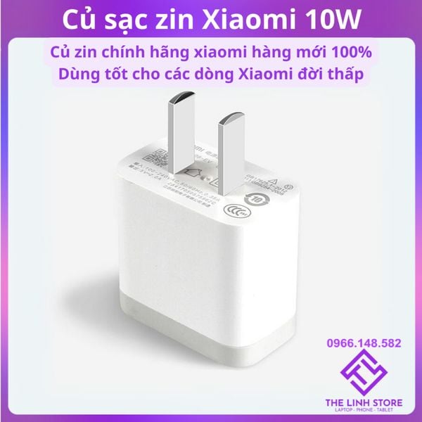 Củ sạc zin Xiaomi 10W chính hãng mới 100% dùng cho Note3 Note4x Note5 Note7 Note8pro