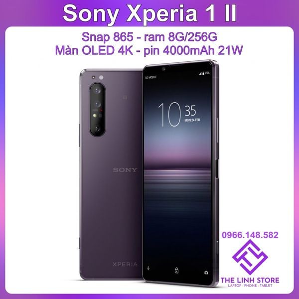 Điện thoai Sony Xperia 1 II (X1 Mark 2) màn OLED 4K - Snap 865 ram 8G