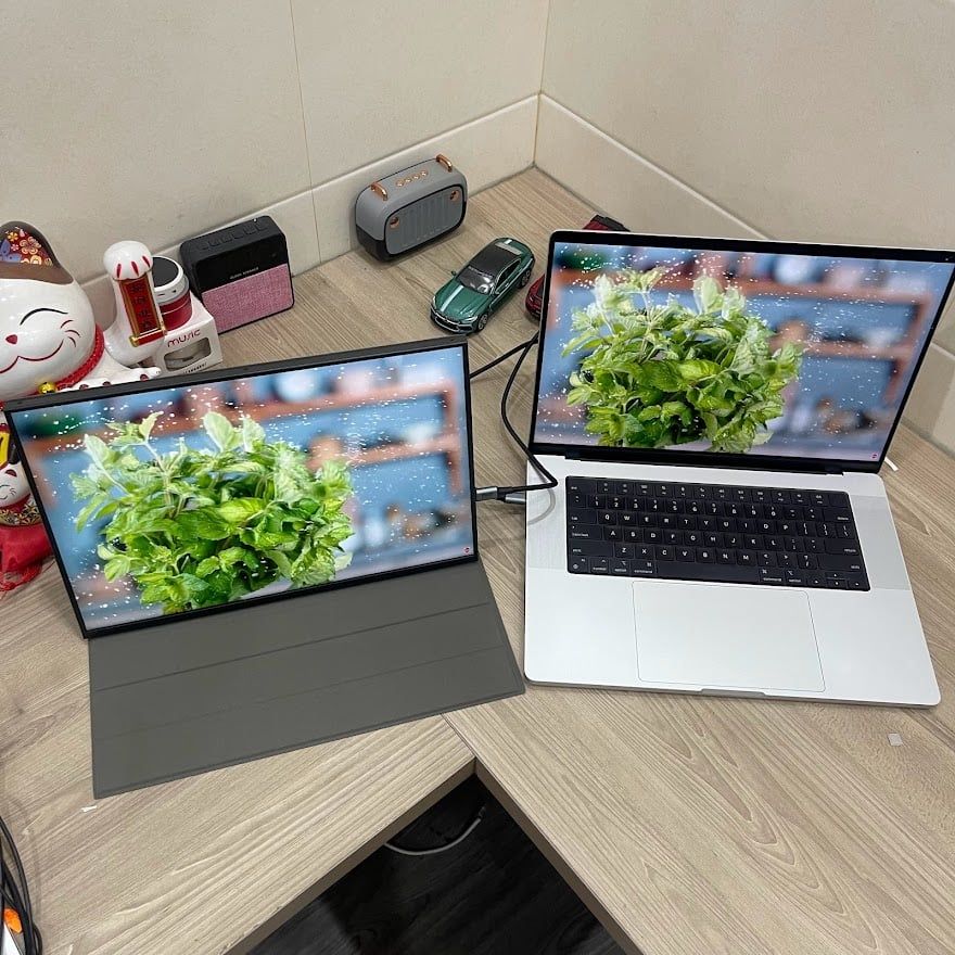 Màn hình di động 15 inch bản 100%sRGB tỉ lệ 16:10 2.5K 144Hz có MiniDP Thunderbolt