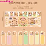  Set 120 Tờ Note Đánh Dấu Trang Capybara Dễ Thương 