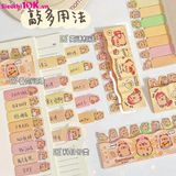  Set 120 Tờ Note Đánh Dấu Trang Capybara Dễ Thương 