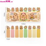  Set 120 Tờ Note Đánh Dấu Trang Capybara Dễ Thương 