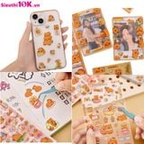  Set 6 Tấm Sticker Capybara Cute 