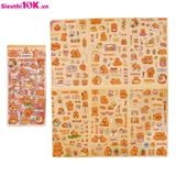  Set 6 Tấm Sticker Capybara Cute 