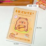  Sổ Capybara Bìa Meca 26 Lỗ, Size B5 