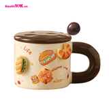  Cốc Sứ Charm Bánh Mì Kèm Thìa 360Ml 60/T 