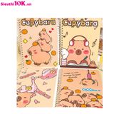  Sổ Lò Xo A5 Capybara, (Lốc 4 Quyển) 