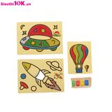  Tranh Cát Nghệ Thuật Cho Bé Thỏa Sức Sáng Tạo 16*12cm 
