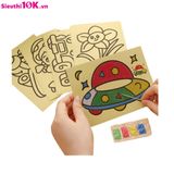  Tranh Cát Nghệ Thuật Cho Bé Thỏa Sức Sáng Tạo 16*12cm 