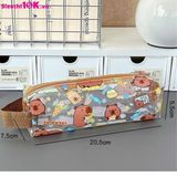  Túi Bút Capybara Nhựa Trong Có Quai 