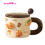  Cốc Sứ Charm Bánh Mì Kèm Thìa 360Ml 60/T 