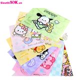  Túi Đựng Tài Liệu A4, Dạng Nút Bấm In Hoạ Tiết Nhiều Hoạt Hình Cute 