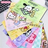  Túi Đựng Tài Liệu A4, Dạng Nút Bấm In Hoạ Tiết Nhiều Hoạt Hình Cute 