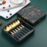  Thìa Inox Vân Đá Tráng Vàng Tm 6/H 200H/T 