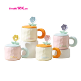  Cốc Sứ Hoa Kèm Thìa 60/T 