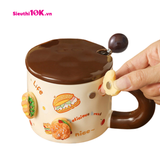  Cốc Sứ Charm Bánh Mì Kèm Thìa 360Ml 60/T 