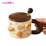  Cốc Sứ Charm Bánh Mì Kèm Thìa 360Ml 60/T 