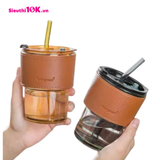  Cốc Thủy Tinh Uống Nước Có Bao Da 380Ml 58/T 