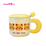  Cốc Sứ Gấu Nâu Little Bear Kèm Thìa 400Ml 60/T 