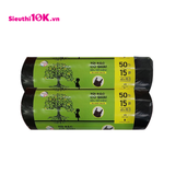  Vipaco Túi Rác Có Quai Tiết Kiệm 50L 60X90Cm 15 Túi 24/T 