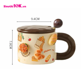  Cốc Sứ Charm Bánh Mì Kèm Thìa 360Ml 60/T 