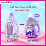  Nước Giặt Xả Claire 6in1 Hương Nước Hoa Can 3kg 4/T 
