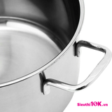  Nồi Five Quai Đũa 3 Đáy 16Cm Bo3 Núm Tròn Vk 